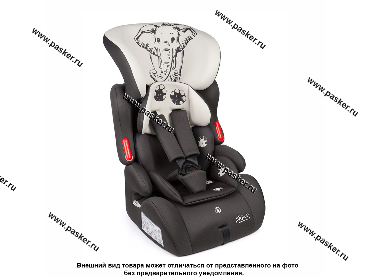 Кресло детское SIGER Стар Lux группа 1,2,3 от 9-36кг слон