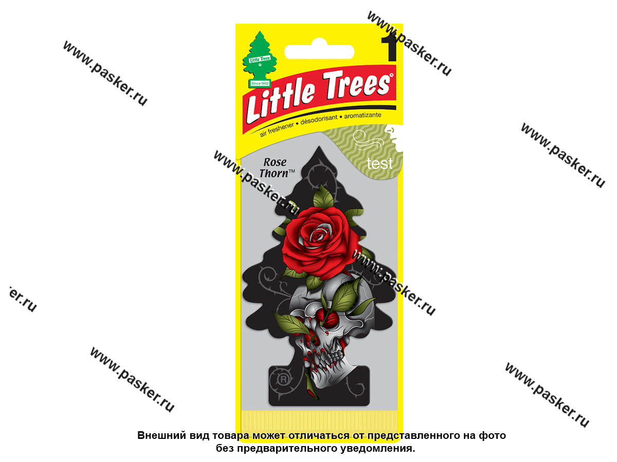 Ароматизатор LITTLE TREES Елочка дикая роза 44315 купить по привлекательной  цене в интернет-магазине 