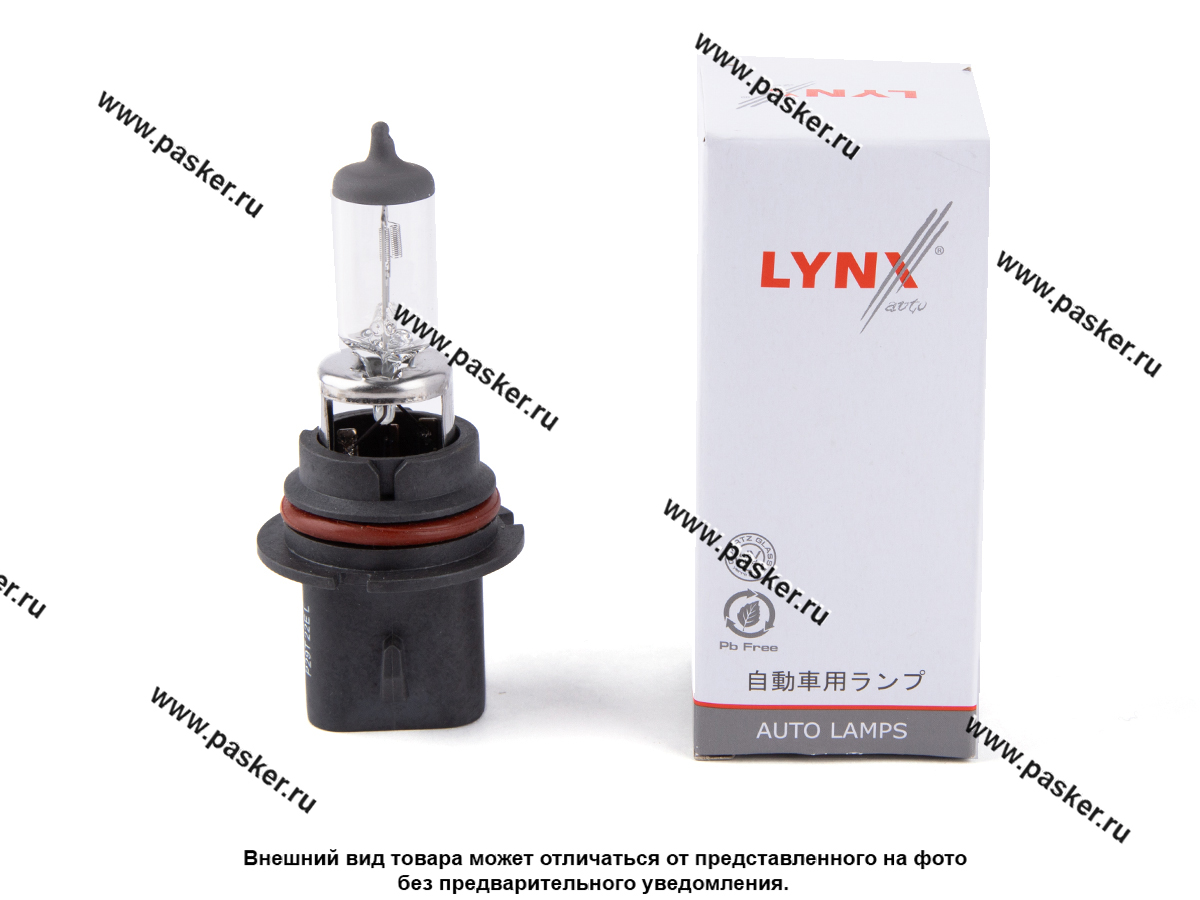 Лампа галоген 12V HB1 65/45W 9004 P29T LYNXauto L13065
