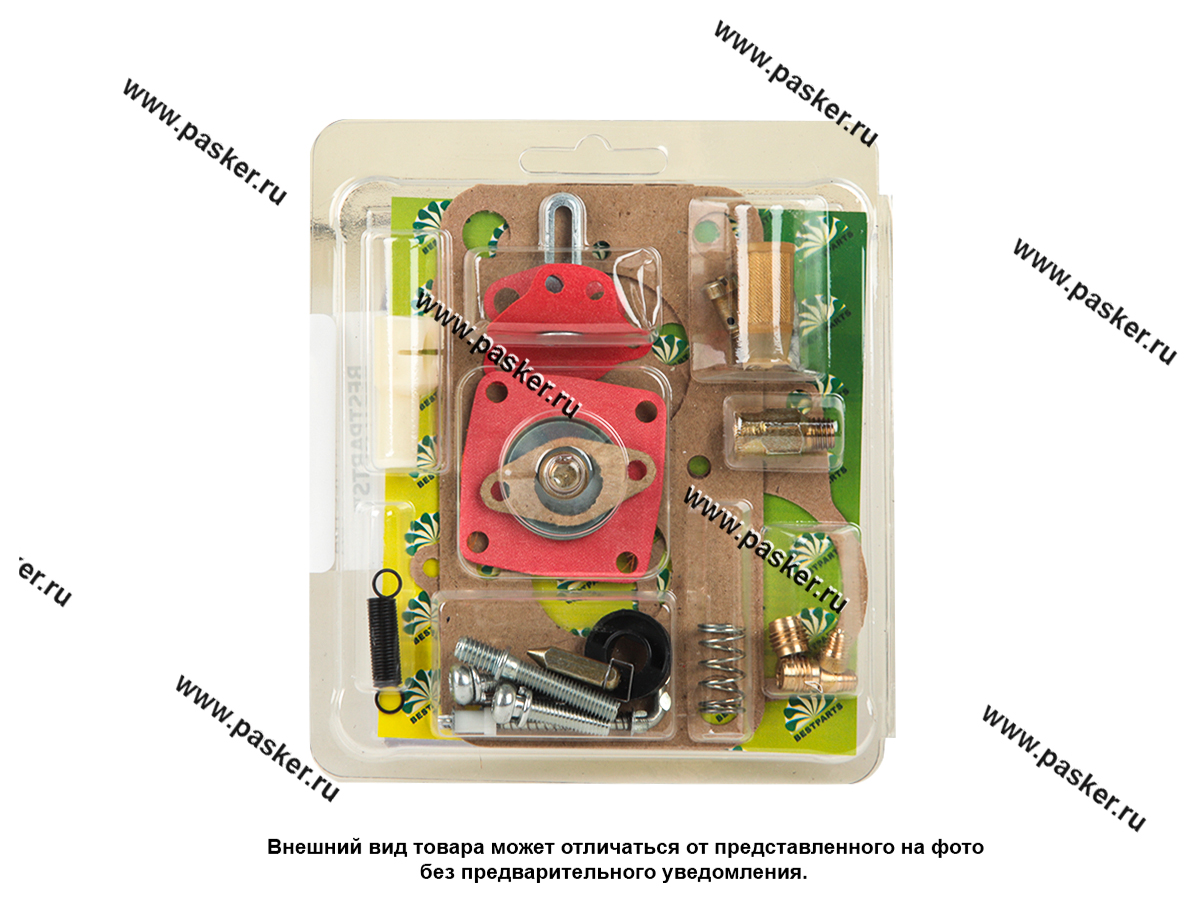 Ремкомплект карбюратора 2105-10 полный красная диафрагма блистер BESTPARTS BPRK210510