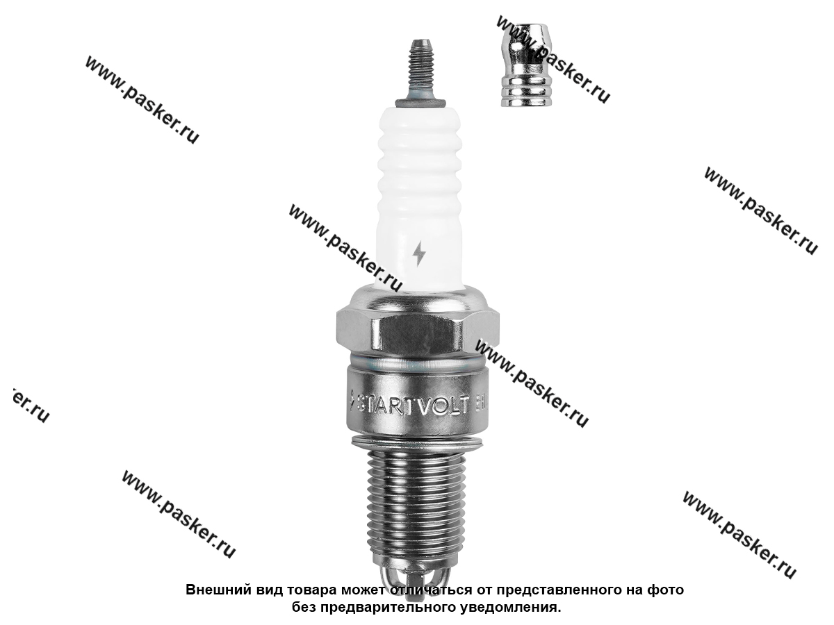 Свеча STARTVOLT 2110-2112 зазор 1мм 3-х электродные с резистором 8кл VSP 0109