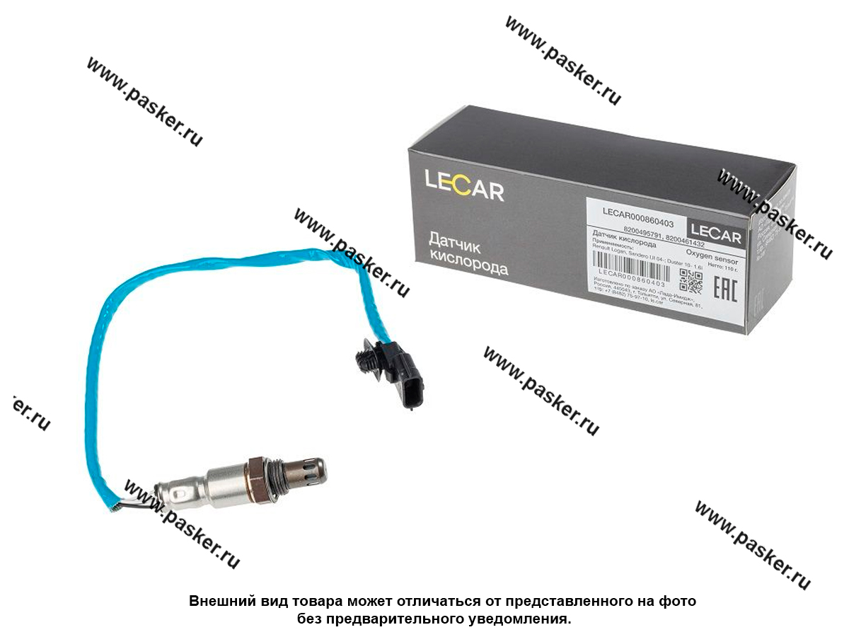 Датчик кислорода Renault Logan Sandero I II 04- Duster 10- 1.6i LECAR