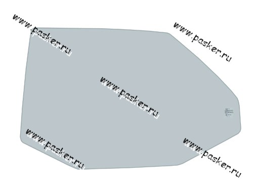 Стекло задней двери 2110 12 КМК GLASS левое VAZS0047