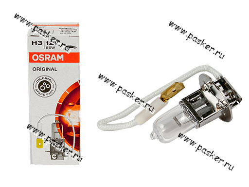 Лампа галоген 12V H3 55W Pk22s OSRAM 64151