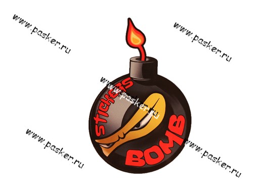 Наклейка Смайлик bomb 13,5x20см