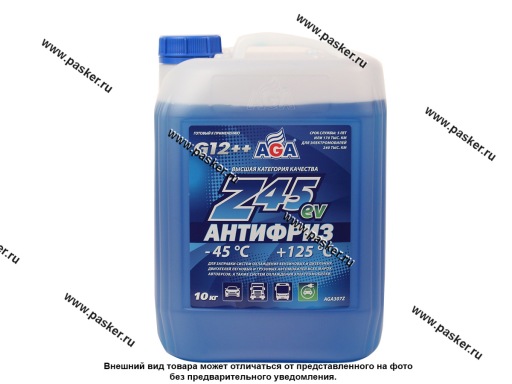 Антифриз AGA-45 307Z G12++ 10кг синий