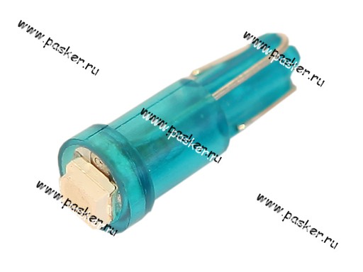 Лампа светодиод 12V W2.0x4.6d T5 Маяк 1SMD(3528) синяя