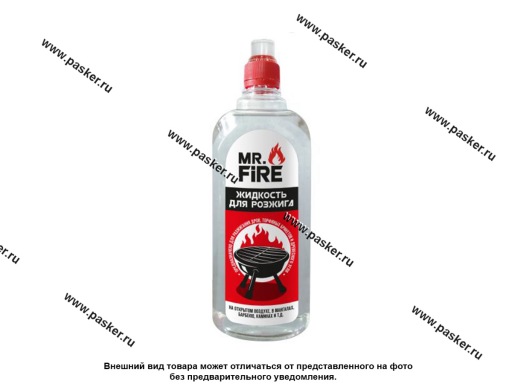 Жидкость для розжига MR.FIRE 1л спорт-лок парафин
