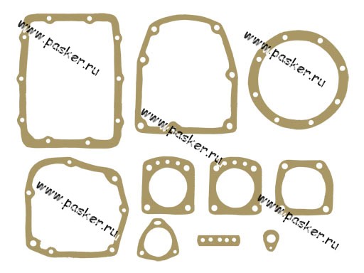 Прокладки трансмиссии 2101-07 картон 10шт