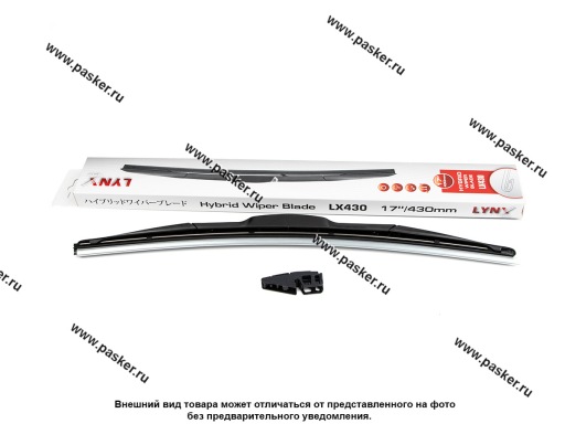Щетки стеклоочистителя 43см универсальная LYNXauto гибридная LX430