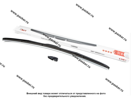 Щетки стеклоочистителя 65см универсальная LYNXauto гибридная LX650