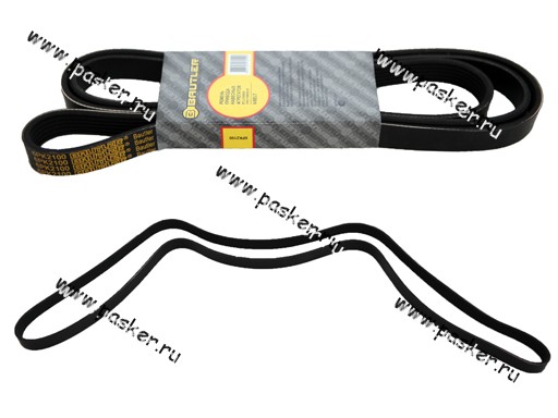 Ремень генератора УАЗ 3151 3160 с ГУР и A/C BAUTLER 6PK2100 BTL-2100BAV