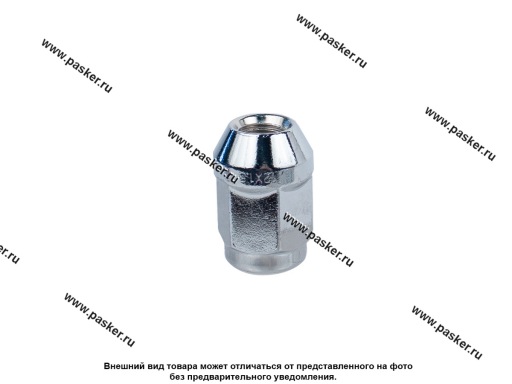 Гайка колесного болта М12х1,5/35 кл 21 конус закрытая хром