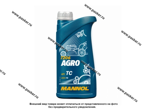 Масло Mannol 2-х тактное AGRO API TC для садовой техники 1л MN7206-1