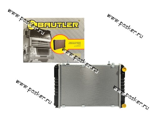 Радиатор Газель Бизнес BAUTLER алюминиевый 3-х рядный паяный BTL-3027B