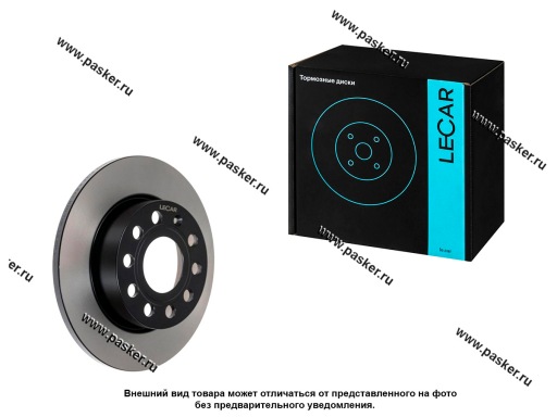 Диск тормозной Skoda Octavia (A5) 04- VW Golf (V VI VII) 05- LECAR задний LECAR000956502