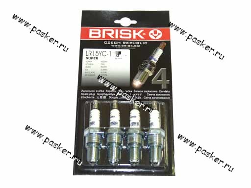 Свечи BRISK 2108-10 LR15YC-1 8кл инжектор с резистором