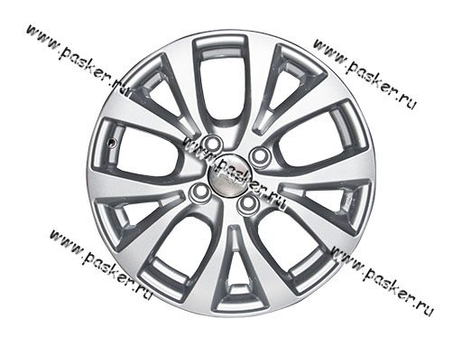 Диск колесный 15/6,0J/4*100/ET48/d54,1 K&K Hyundai Solaris FL сильвер 64281