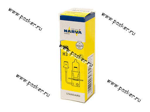 483213000 | 3743044 Лампа галоген 12V H3 55W Pk22s NARVA 483213000