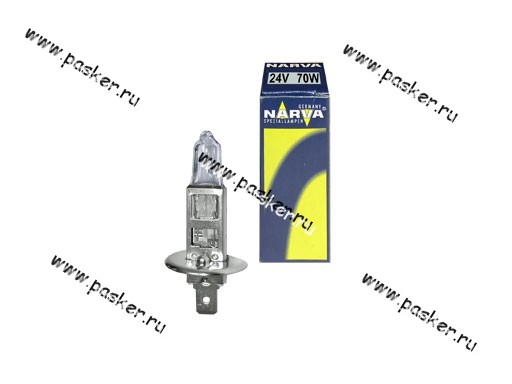 487023000 Лампа галоген 24V H1 70W P14.5s NARVA 487023000