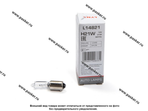 L14821 Лампа галоген 12V H21W 21W BAY9S LYNXauto L14821