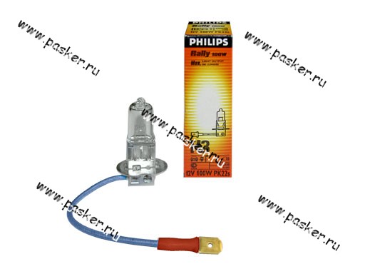 12455RAC1 | 21083-3743044 Лампа галоген 12V H3 100W Pk22s Philips 12455RAC1