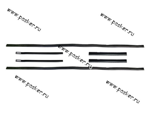 Уплотнитель боковых стекол 2121 ворсалановый (бархотка) 6шт Балаково