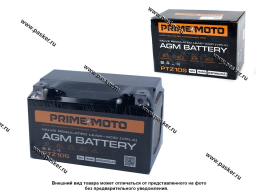 Аккумулятор PRIME MOTO AGM CT 1210 150х86х93 п/п с/эл PTZ10S