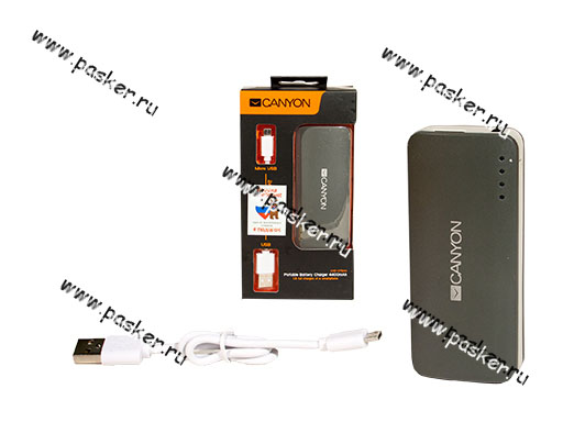 Аккумулятор портативный CANYON 4400/5000mAh серый SALE