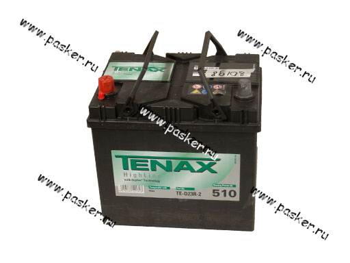 Аккумулятор TENAX 60Ач EN510 ASIA 232х173х225 высокий TE-D23R-2 SALE