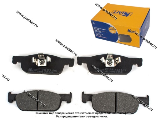KT 091422 | 410605536R Колодки тормозные LADA XRAY 15- передние KRAFT 091422