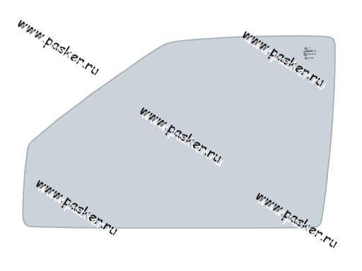 Стекло передней двери 2109 099 15 КМК GLASS правое VAZS0041