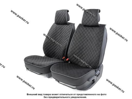 Накидка на сиденье AUTOPROFI CarPerfomance CUS-2012 BK/BK алькантара черные