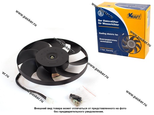 KT 104507 | 21214-1308008 Мотор вентилятора 21214 KRAFT с крыльчаткой 8 лопастей 104507