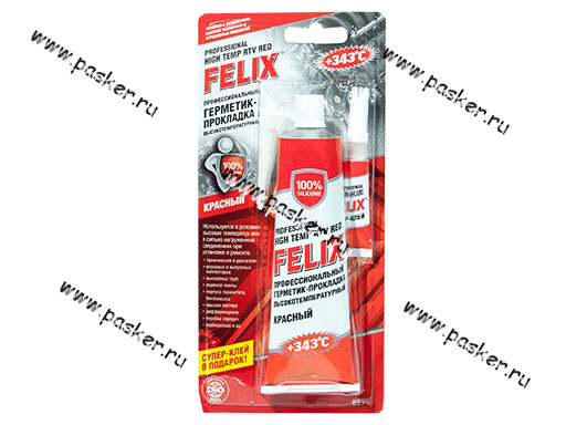 Герметик FELIX 85гр высокотемпературный красный