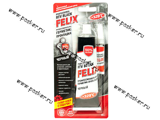 Герметик FELIX 85гр высокотемпературный черный