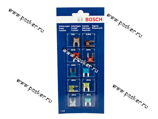 Предохранитель флажковый MINI BOSCH 10шт