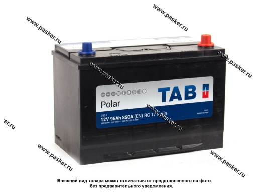 Аккумулятор TAB Polar 95Ач EN850 ASIA 303х175х227 обр/п 59518