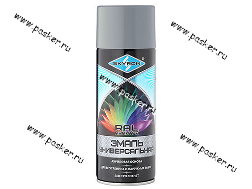 Краска Серая SKYRON RAL 7040 SR-17040 520мл аэрозольная