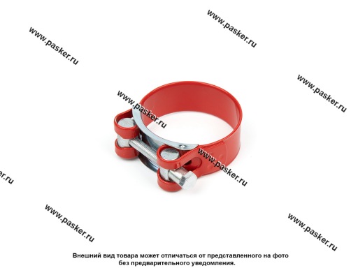 Хомут COMFORT 48-51 силовой одноболтовый красный