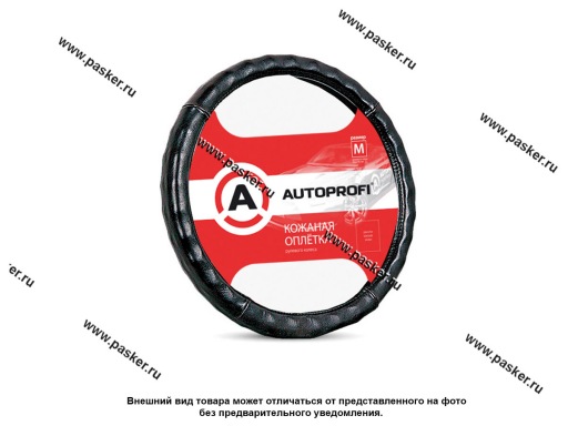 Оплетка на руль AUTOPROFI AP-765 BK (M) черная