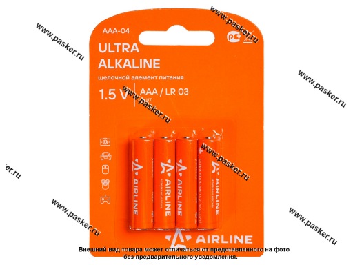 Батарейка AIRLINE LR03/AAA AAA-04