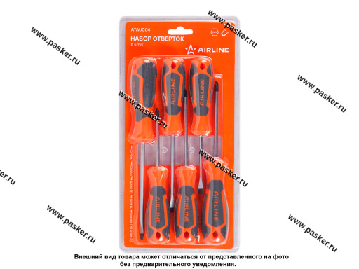 Отвертки 6 предметов AIRLINE ATAU004