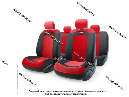 Чехлы универсальные AUTOPROFI Extreme XTR-803 BK/RD (M) черные/красные