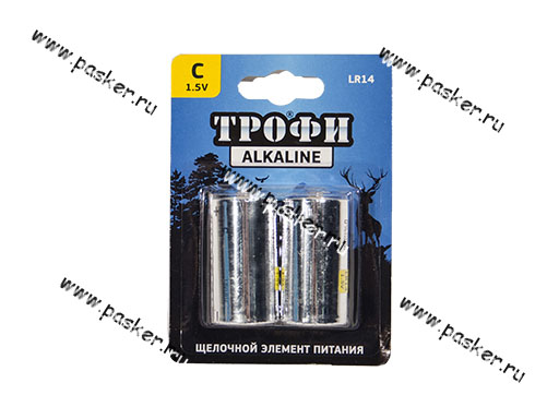 Батарейка ТРОФИ LR14 С BL-2