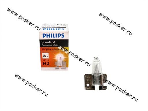 Лампа галоген 12V H2 55W X511 Philips 12311C1