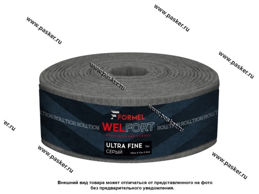 Войлок абразивный FORMEL WELFORT P1500 серый Ultra Fine рулон 10м