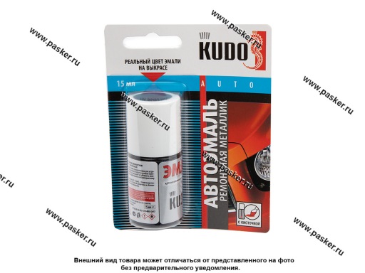 Краска Hyundai D01 черная металлик KUDO 15мл кисть