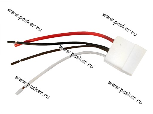Колодка соединительная реле Газель Волга с 4-мя проводами АВТОЭЛЕКТРОНИКА L=120мм 2х0,75 2х2,50мм кв