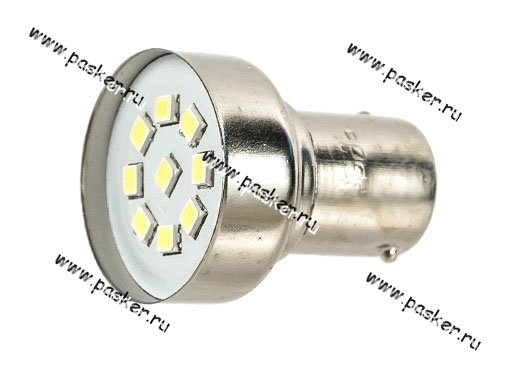 Лампа светодиод 24V21W BA15s Nord YADA 9LED белая